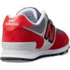 imageNew Balance Boys 574 V1 Laceup SneakerTrue RedLight Aluminum