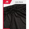imageNew Balance Boys Active Shorts  Performance Gym Shorts with Pockets  Kids Mesh Athletic Shorts for Boys Size 420Dark Black