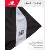 imageNew Balance Boys Athletic Shorts  MoistureWicking Performance Mesh Active Shorts for Boys for Running and Sports 420New Black