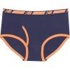 imageNew Balance Boys Soft Cotton Tag Free Brief Underwear 5PackTeam NavyWhiteStripesGinger OrangeShoes
