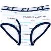 imageNew Balance Boys Soft Cotton Tag Free Brief Underwear 5PackTeam NavyWhiteWord Blue Team RoyalStripes