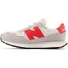 imageNew Balance Kids 237 V1 Lace Up SneakerConcreteTrue Red