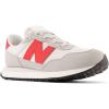 imageNew Balance Kids 237 V1 Lace Up SneakerConcreteTrue Red