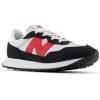 imageNew Balance Kids 237 V1 Lace Up SneakerGrey MatterTrue Red