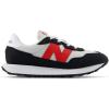 imageNew Balance Kids 237 V1 Lace Up SneakerGrey MatterTrue Red