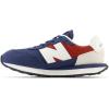 imageNew Balance Kids 237 V1 Lace Up SneakerNb NavyBrick RedWhite