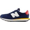 imageNew Balance Kids 237 V1 Lace Up SneakerNb NavyVarsity Gold