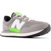 imageNew Balance Kids 237 V1 Lace Up SneakerShadow GreyPixel Green