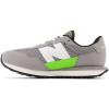 imageNew Balance Kids 237 V1 Lace Up SneakerShadow GreyPixel Green