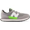 imageNew Balance Kids 237 V1 Lace Up SneakerShadow GreyPixel Green