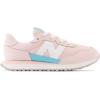 imageNew Balance Kids 237 V1 Lace Up SneakerShell PinkSea SaltBlue