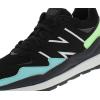 imageNew Balance Kids 574 Core LaceUp SneakerBlackVibrant Spring Glowblack