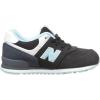 imageNew Balance Kids 574 V1 Boardwalk Laceup SneakerBlackBlue