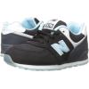 imageNew Balance Kids 574 V1 Boardwalk Laceup SneakerBlackBlue
