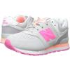 imageNew Balance Kids 574 V1 Boardwalk Laceup SneakerGreyPink