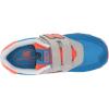 imageNew Balance Kids 574 V1 Classic Hook and Loop SneakerGreyBlue