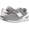 imageNew Balance Kids 574 V1 Classic Hook and Loop SneakerGreyWhite