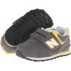 imageNew Balance Kids 574 V1 Classic Hook and Loop SneakerGreyYellow