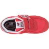 imageNew Balance Kids 574 V1 Classic Hook and Loop SneakerRuby
