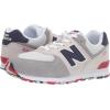 imageNew Balance Kids 574 V1 Classic Suede Laceup SneakerNimbus CloudTeam Red