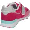 imageNew Balance Kids 574 V1 Classic Suede Laceup SneakerPeonyPeony Glo