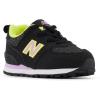 imageNew Balance Kids 574 V1 Familiar Ground Laceup SneakerBlackDark Violet GloFirst Light