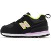 imageNew Balance Kids 574 V1 Familiar Ground Laceup SneakerBlackDark Violet GloFirst Light
