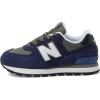 imageNew Balance Kids 574 V1 Familiar Ground Laceup SneakerTeam NavyDark Moss