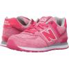imageNew Balance Kids 574 V1 Leisure Laceup SneakerPinkPink