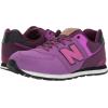 imageNew Balance Kids 574 V1 Leisure Laceup SneakerPurpleBlack