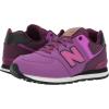 imageNew Balance Kids 574 V1 Leisure Laceup SneakerPurpleBlack