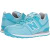 imageNew Balance Kids 574 V1 Leisure Laceup SneakerTealWhite