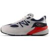 imageNew Balance Kids 990 V6 Laceup SneakerGrey MatterTeam Red