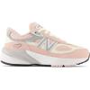 imageNew Balance Kids 990 V6 Laceup SneakerPink HazeWhite
