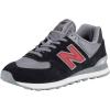 imageNew Balance Mens 574 V2 SneakerBlack Black Scarlet