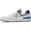 imageNew Balance Mens 574 Vulc Skate ShoeWhiteBlue