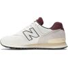 imageNew Balance Mens 574 Vulc Skate ShoeWhiteBurgundy