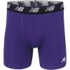 imageNew Balance Mens 5quot No Fly Cotton Performance Boxer Briefs 3Pack Or 4PackPrism PurpleLeadBlack