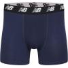 imageNew Balance Mens 5quot No Fly Cotton Performance Boxer Briefs 4PackBlackVarsity OrangeDress BluesPlum