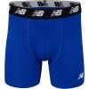 imageNew Balance Mens 5quot No Fly Cotton Performance Boxer Briefs 4PackTeam RoyalDark HeatherTeam RoyalDark Heather