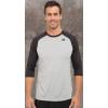 imageNew Balance Mens Baseball Raglan 34 SleeveTeam Black