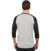 imageNew Balance Mens Baseball Raglan 34 SleeveTeam Black