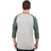 imageNew Balance Mens Baseball Raglan 34 SleeveTeam Dark Green