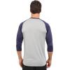imageNew Balance Mens Baseball Raglan 34 SleeveTeam Navy