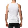 imageNew Balance Mens Cotton Performance Rib Tank Top Pack of 4WhiteLight Heather GreyBlackWhite