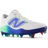 imageNew Balance Mens Fresh Foam 3000 V7 Molded Baseball ShoeWhiteElectric JadeBright Lapis