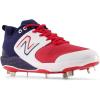 imageNew Balance Mens Fresh Foam X 3000 V6 Metal Baseball ShoeWhiteNavy BlueRed
