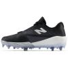 imageNew Balance Mens FuelCell Comp V4 Baseball ShoeBlackWhite