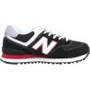 imageNew Balance Mens ML574 Rugby Collection Running shoeBlack Krw Black Red 8