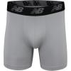 imageNew Balance Mens Mesh 5quot NoFLY Boxer Brief 4PackBlackDynomiteSteelOrca